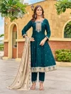 Plus Simmi By Aanchi Vichitra Silk Anarkali Kurti Suits 